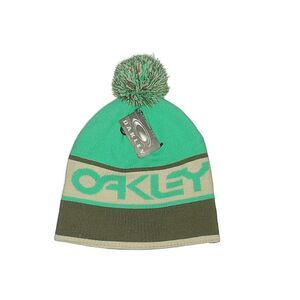 NWT Oakley Retro Bon Bon Green Mint Leaf Knit Pom Hat